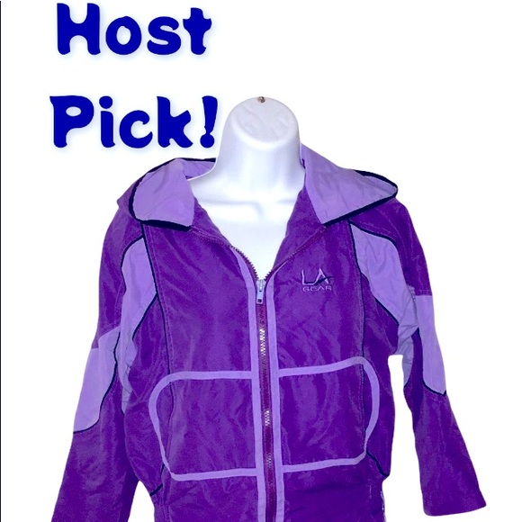 LA Gear Hooded Jacket Girls Size 7/8 - Picture 3 of 14
